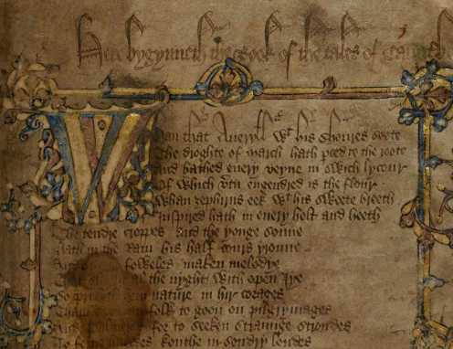 Hengwrt fol. 2r, General Prologue
